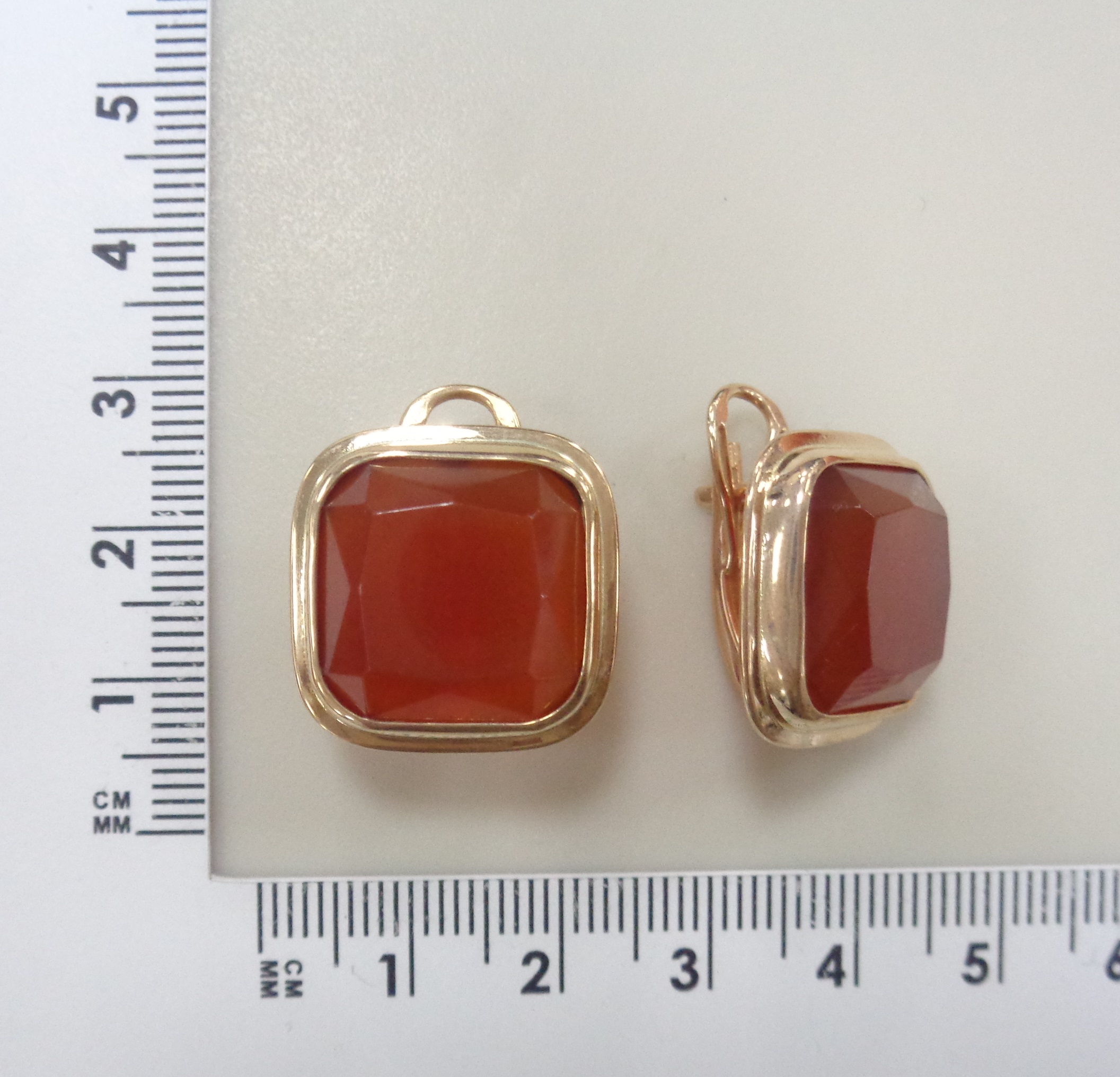 Серебряные серьги с агатами